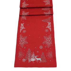 Peggy Wilkins Neve Table Runner - Red image 0