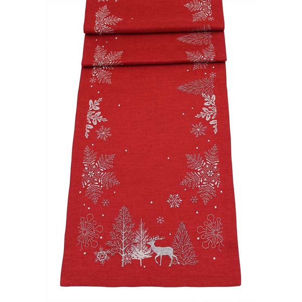Peggy Wilkins Neve Table Runner - Red image 0