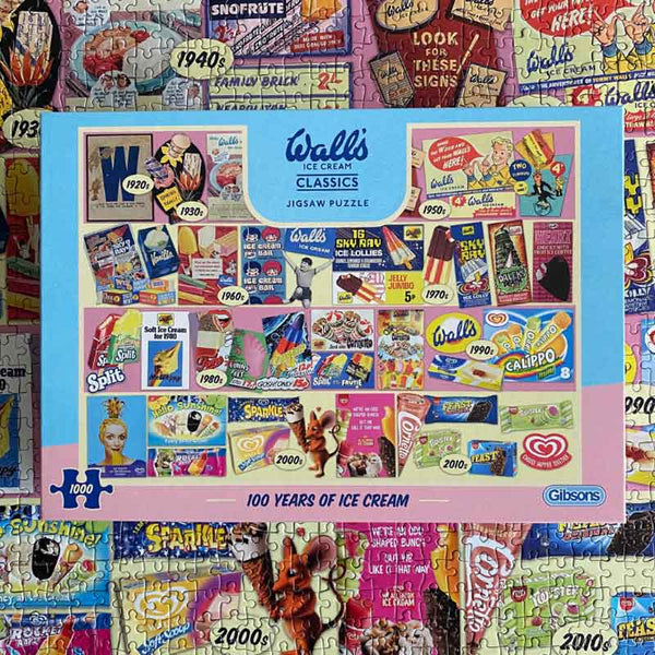 Gibsons 100 Years of Wall's Ice Cream 1000 Piece Jigsaw Puzzle image 3