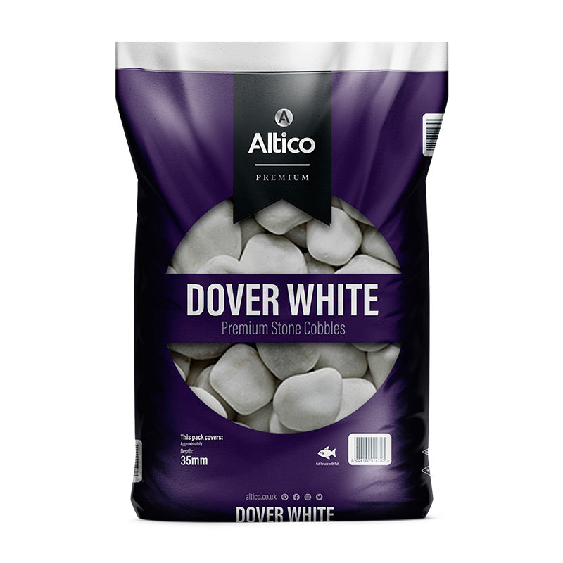 Altico Dover White Premium Stone Cobbles (Large Bag) image 0