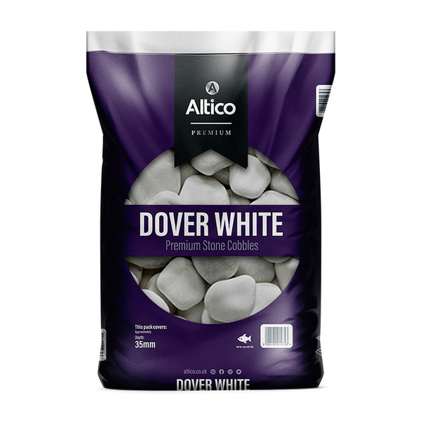 Altico Dover White Premium Stone Cobbles (Large Bag) image 0
