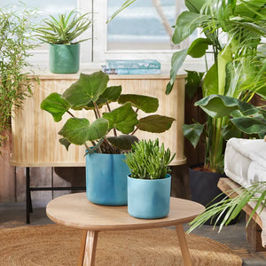 elho® Ocean Collection Round 18cm Atlantic Blue Pot image 2