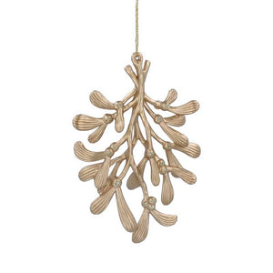 Gisela Graham Gold Acrylic Mistletoe Branch image 0