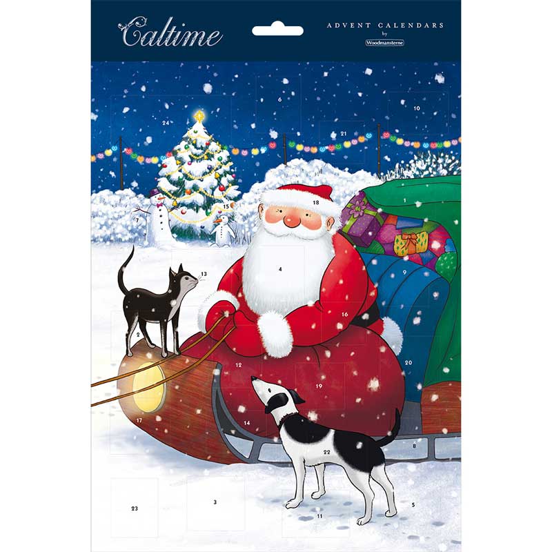 Caltime Father Christmas Paper Advent Calendar image 0