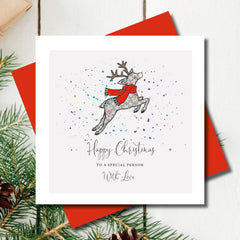Marina B Snowflake Stag Christmas Card image 0