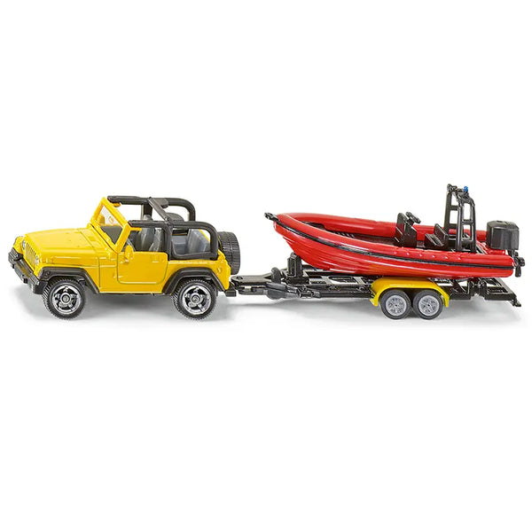 siku 1658 Jeep with Boat image 0