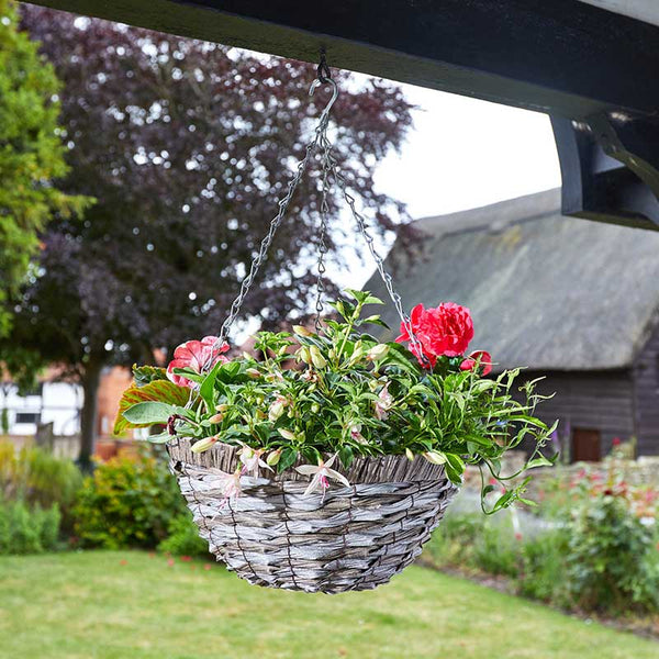 Smart Garden Raffina Faux Rattan Hanging Basket (35cm) image 0