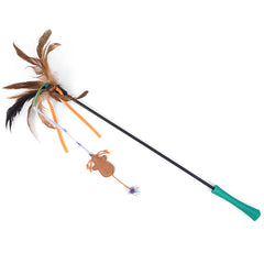 Zoon Nip-it Feather Mouse Stick image 0
