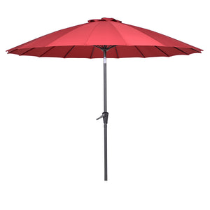 Bramblecrest Shanghai 2.7m Crank & Tilt Parasol - Claret Red image 4