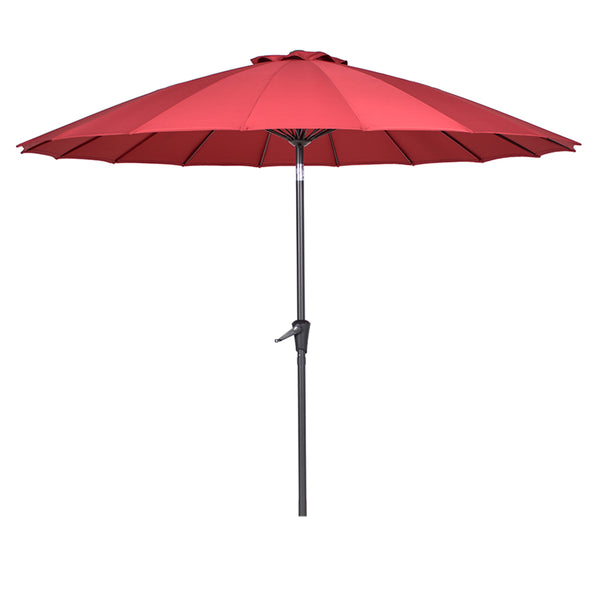 Bramblecrest Shanghai 2.7m Crank & Tilt Parasol - Claret Red image 4