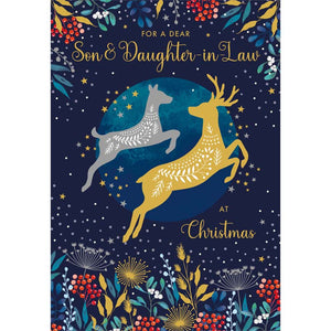 Nigel Quiney Leaping Deer Christmas Card image 0
