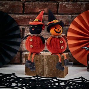 Halloween Shelf Sitter Fabric Cat or Pumpkin (Sold Separately) image 0
