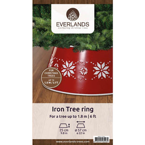 Everlands Red Iron Tree Ring with Stars image 2