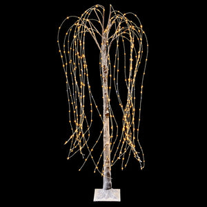 Premier LED Brown Flocked Willow Tree - 1.5m image