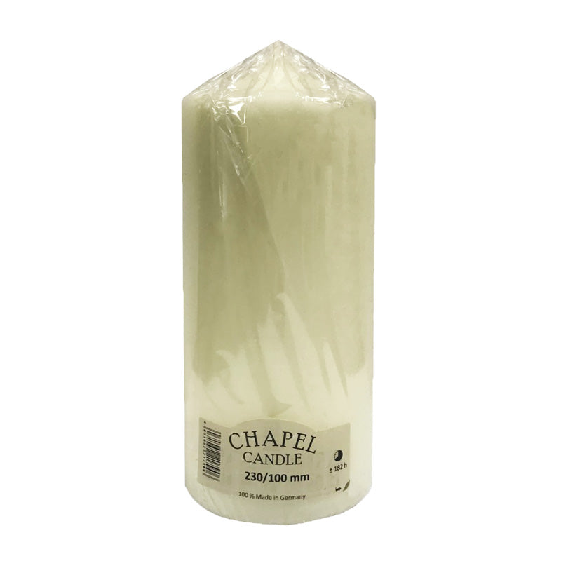 Ivory Chapel Candle (23cm) image 0
