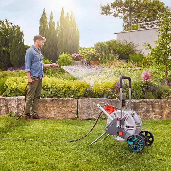 GARDENA CleverRoll Hose Trolley M Easy Metal Set with 25m FLEX Hose image 1