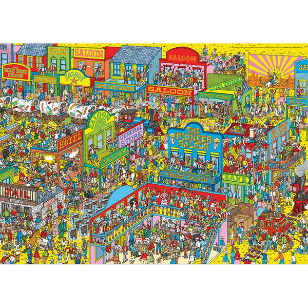 Where's Wally The Wild Wild West 1000 Piece Jigsaw Puzzle image 1
