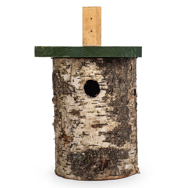 National Trust Birch Log Nest Box 32mm Hole image 1