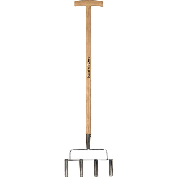 Kent & Stowe Stainless Steel 4 Prong Hollow Tine Aerator image 0