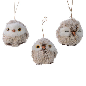 Decoris Light Brown Round Owl (Assorted Designs) image 0