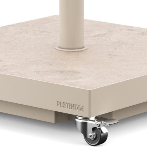 Platinum Ceramica Wheeled Parasol Base - Sandstone image 1