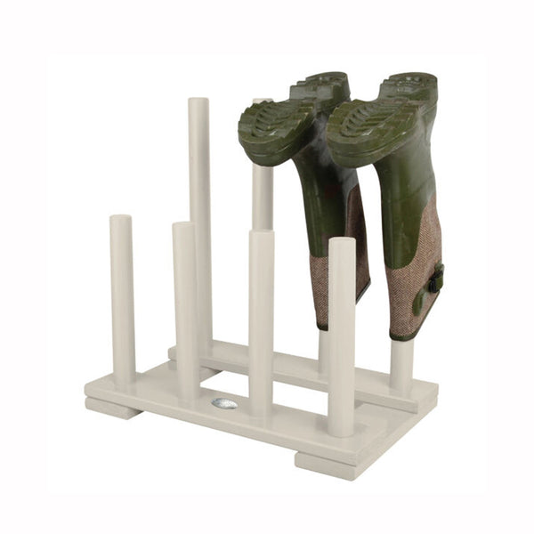 Fallen Fruits Wooden Wellington Boot Rack - Cream image