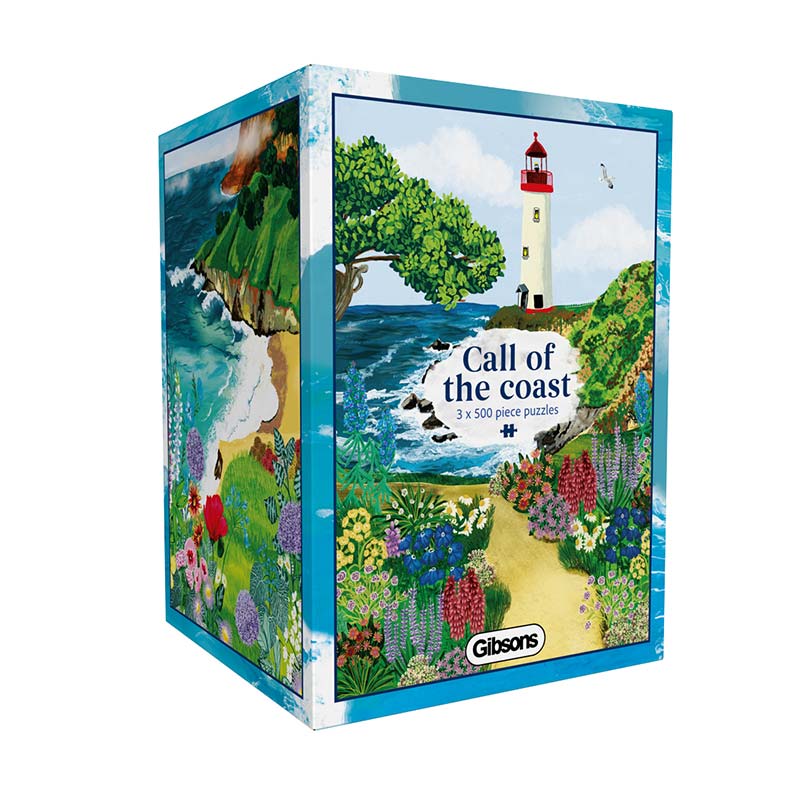Gibsons Call of the Coast 3 x 500 Piece Jigsaw Puzzle image 0