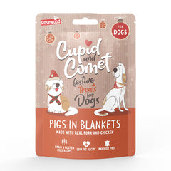 Cupid & Comet 'Pigs in Blankets' Festive Dog Treats image 0