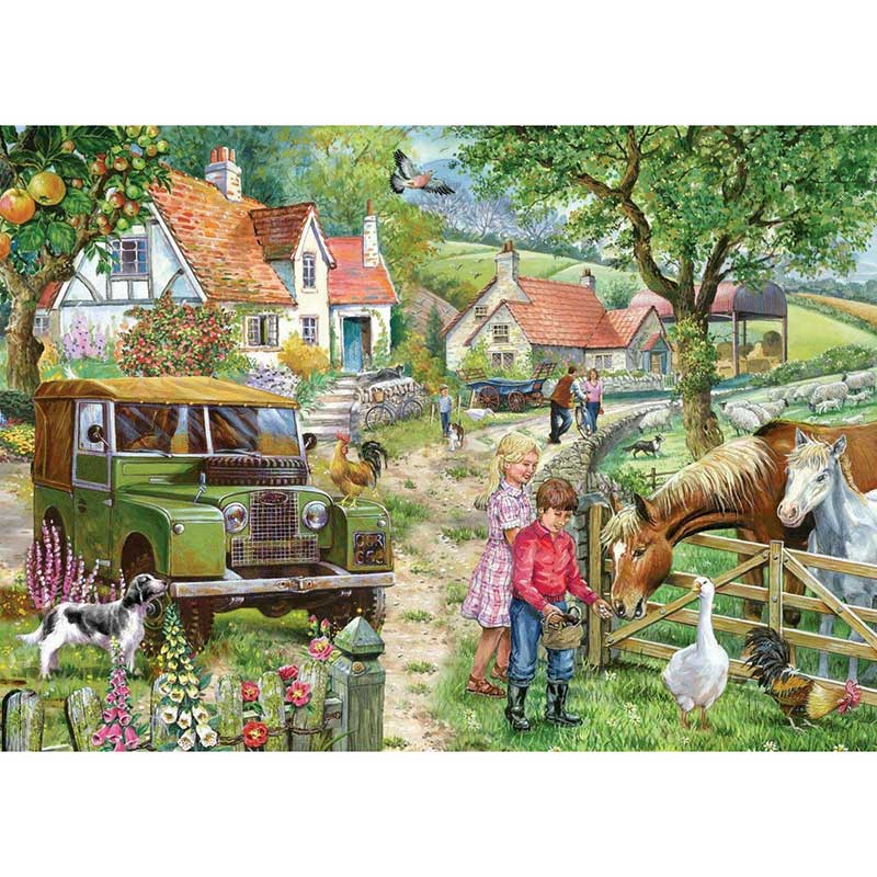 House of Puzzles Orchard Farm 1000 Piece Jigsaw Puzzle image 0