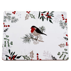Peggy Wilkins Winter Hedgerow Cork Placemats (Pack of 4) image 0