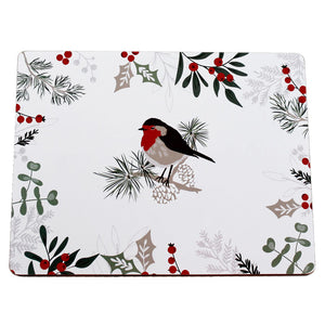 Peggy Wilkins Winter Hedgerow Cork Placemats (Pack of 4) image 0