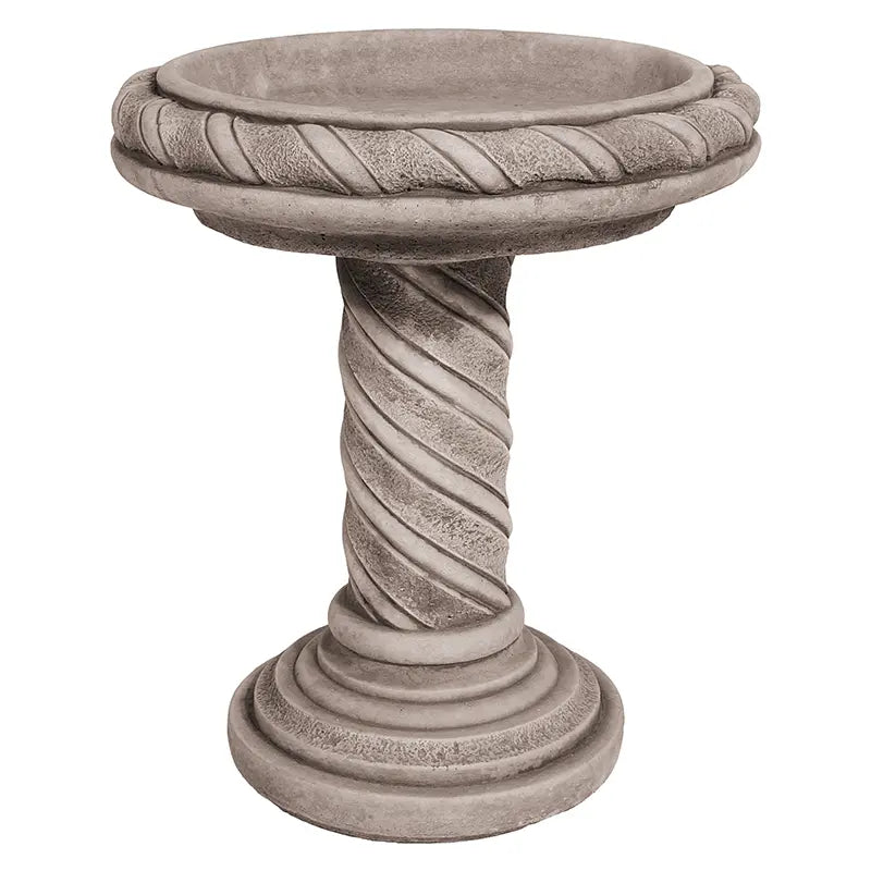 Willowstone Swirl Bird Bath - Antique Grey image 0