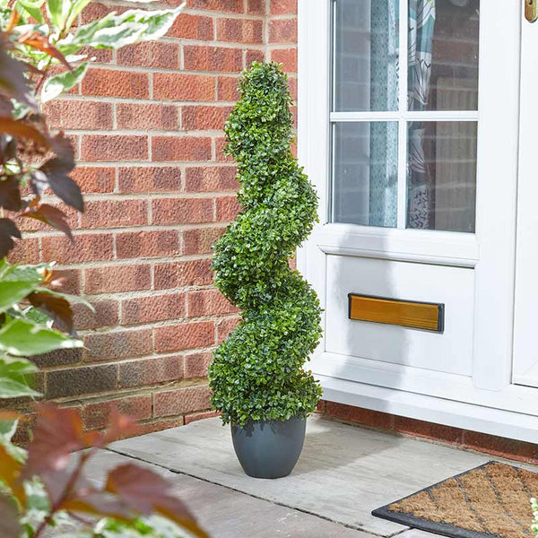 Smart Garden 90cm Artificial Topiary Boxwood Twirl image 0