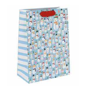 Glick Jolly Snowmen Gift Bag - Large image