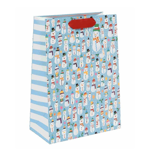 Glick Jolly Snowmen Gift Bag - Large image