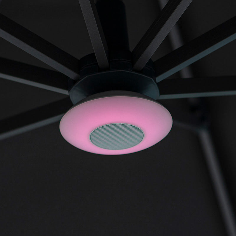 Bramblecrest Cantilever Parasol LED Light with Bluetooth Speaker image 0