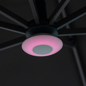 Bramblecrest Cantilever Parasol LED Light with Bluetooth Speaker image 0