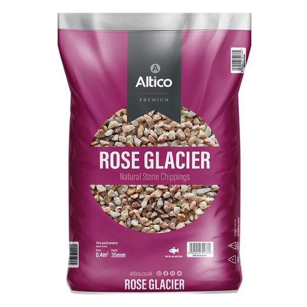 Altico Rose Glacier Premium Natural Stone Chippings (Large Bag) image 0