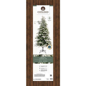 Everlands Frosted Green Sunndal Fir Artificial Christmas Tree - 8ft image 4