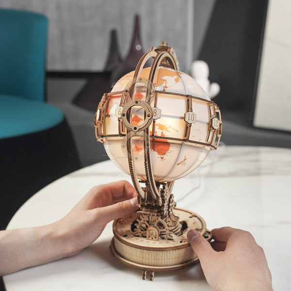 Robotime Luminous Globe 3D Wooden Puzzle image 4