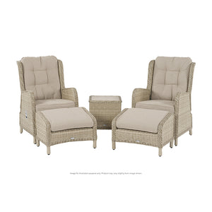 Bramblecrest Somerford 2 Seat Recliner Set in Sandstone Rattan image 0