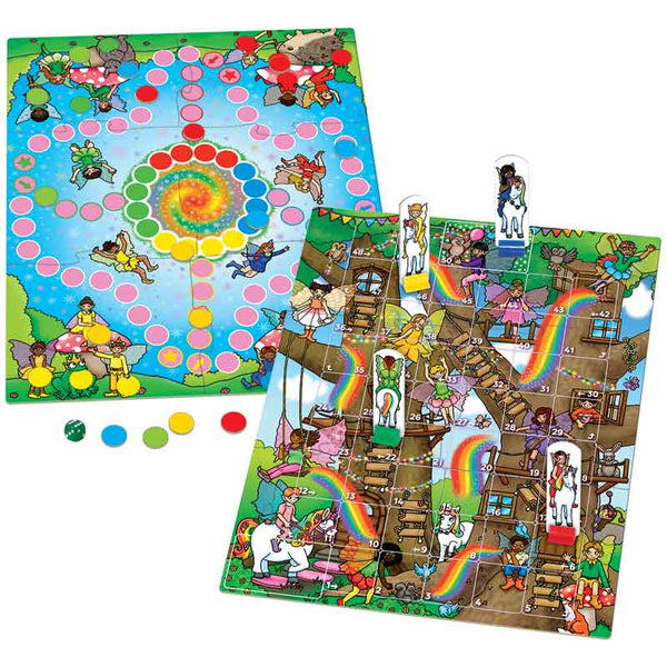 Orchard Toys Fairy Snakes & Ladders and Ludo Games image 3