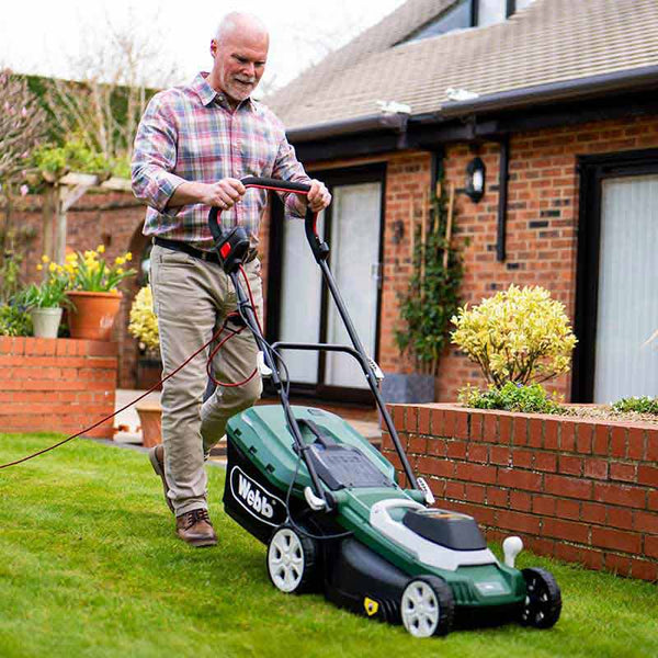 Webb Supreme 40cm / 16" Electric Rotary Lawnmower with Rear Roller image 1