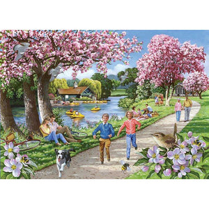 House of Puzzles Apple Blossom Time Big 500 Piece Jigsaw Puzzle image 0