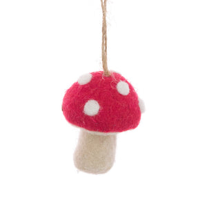 Floralsilk Red Mushroom Hanger image 0
