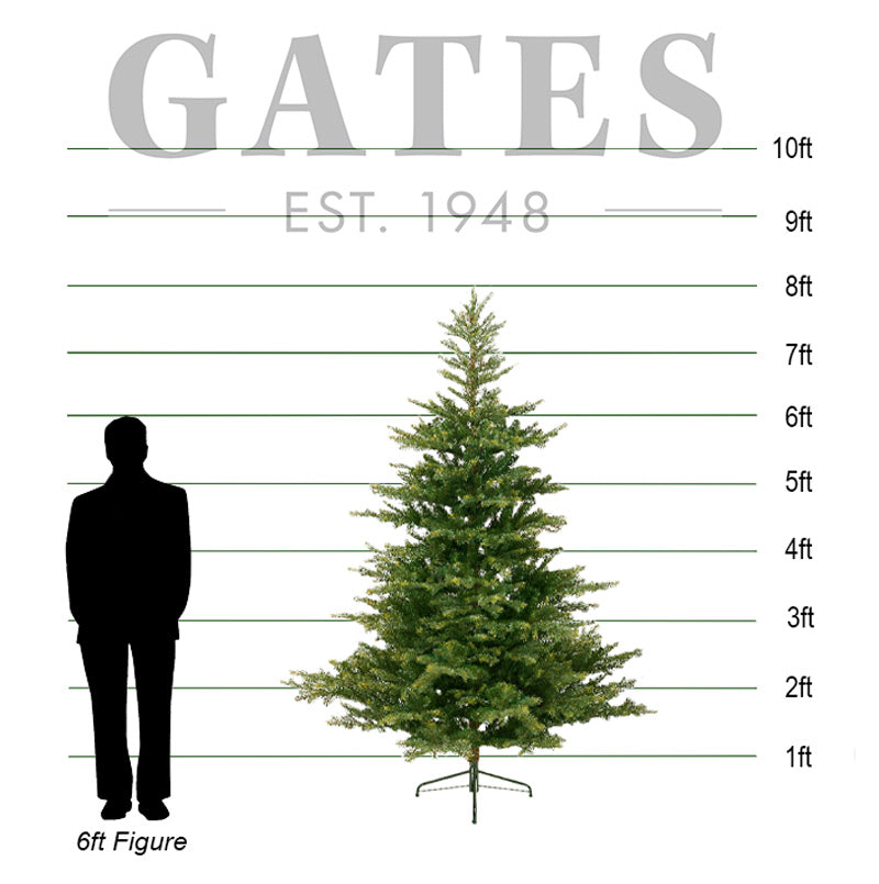 Everlands Grandis Fir / Whistler Fir Artificial Christmas Tree - 8ft / 2.4m image 0
