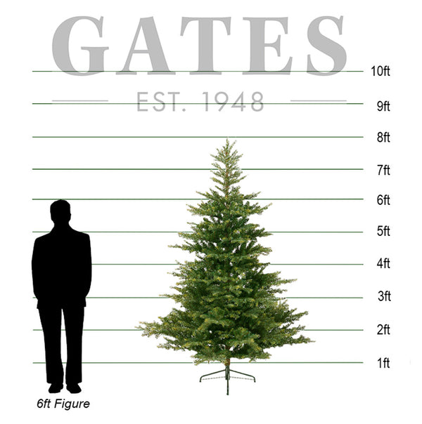 Everlands Grandis Fir / Whistler Fir Artificial Christmas Tree - 8ft / 2.4m image 1