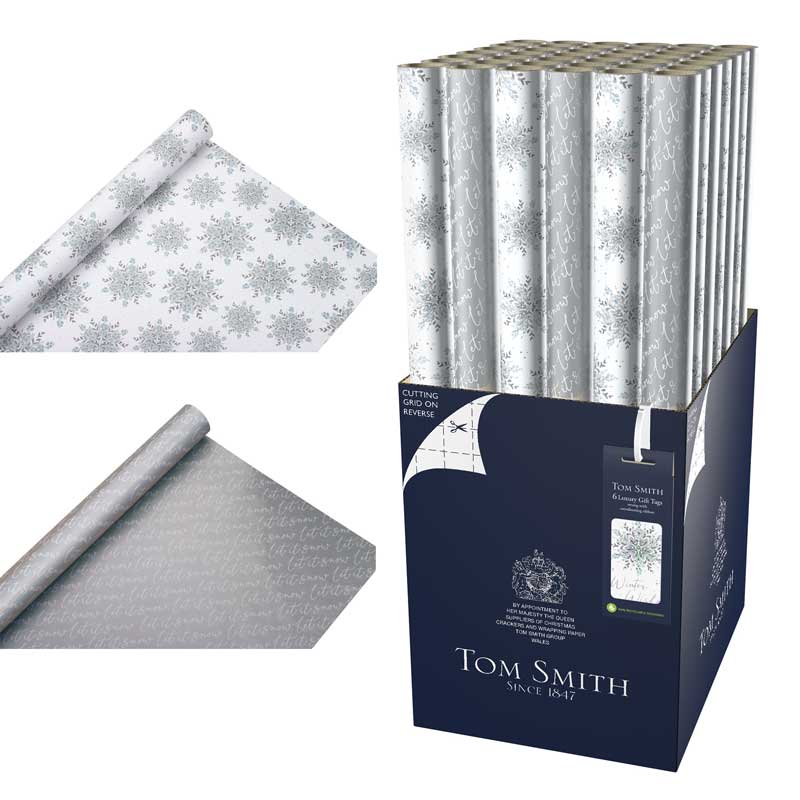 Tom Smith All Is Calm Luxury Gift Wrap - 4m (Assorted Designs) image 0