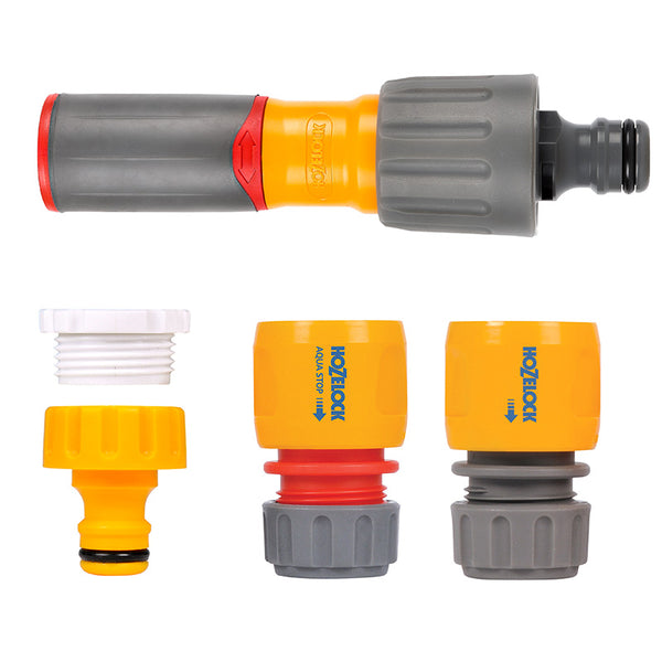 Hozelock 3-in-1 Nozzle Plus and Fittings Grab Bag image 0