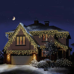 Premier 360 LED SNOWING ICICLEBRIGHTS with Timer - Warm White image 0